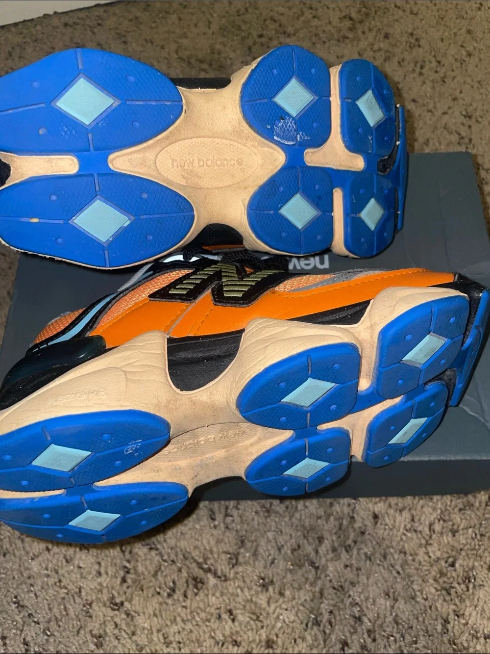 New Balance Kids Orange, Blue & Black Athletic Sneakers